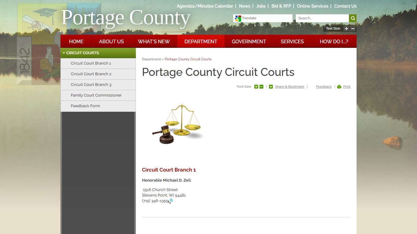 Portage County Circuit Courts | Portage County, WI